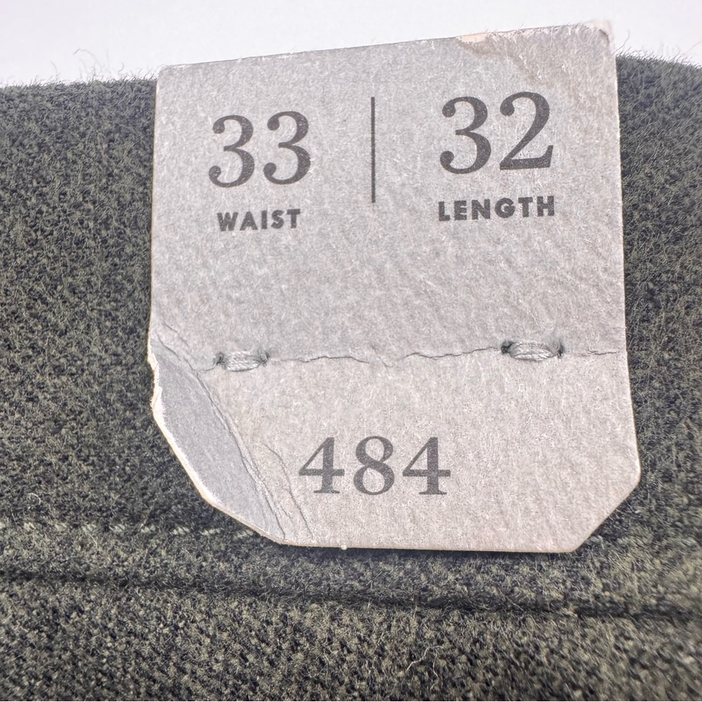 NEW J.Crew 484 Pants Men's Size 33 Green Slim Fit Stretch Casual Straight Preppy - Picture 5 of 14